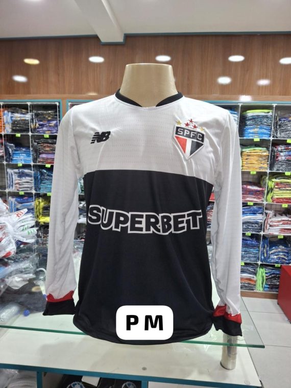 camisa de time manga longa do São Paulo no atacado
