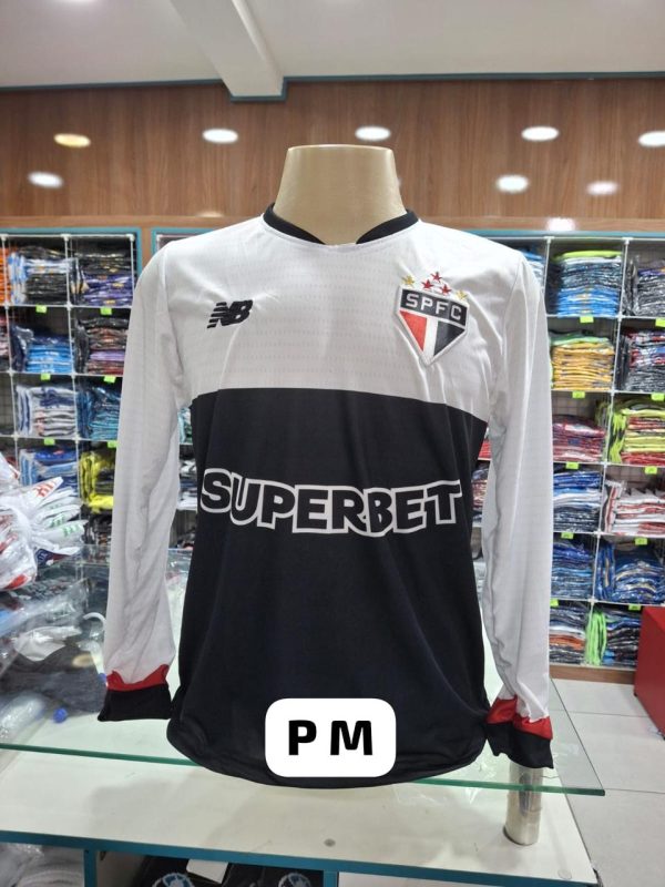 camisa de time manga longa do São Paulo no atacado