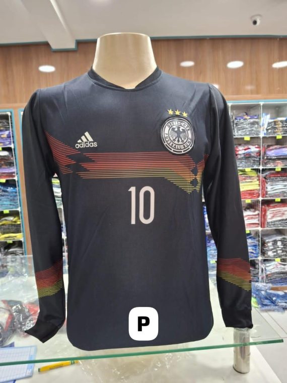 camisa de time manga longa da Alemanha cor preta no atacado