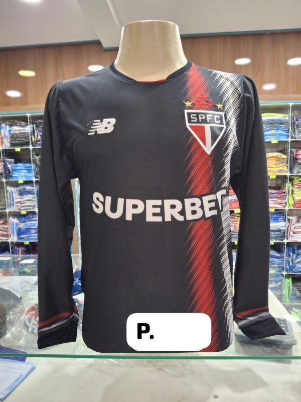 camisa de time manga longa do São Paulo no atacado