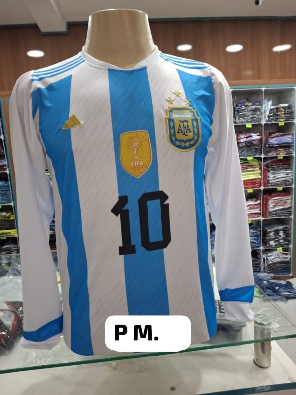 camisa de time manga longa da argentina no atacado