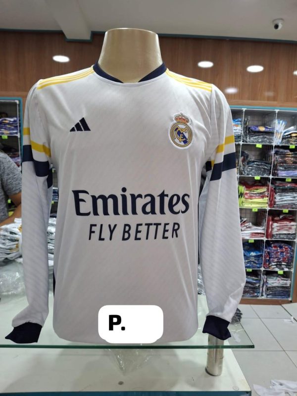 camisa de time manga longa do Real Madrid no atacado - Camisas De Time Manga Longa No Atacado