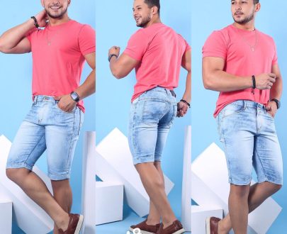 Kit c/5 Bermudas Jeans no Brás
