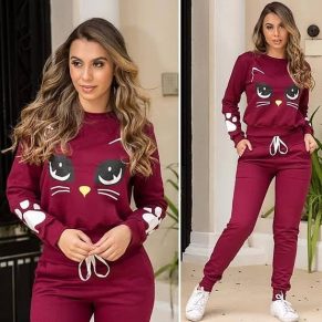 Kit 06 Conjuntos De Moletom Feminino Personagem Atacado