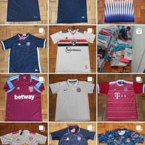 Kit c/5 Camisas de times nacionais 1 linha no atacado