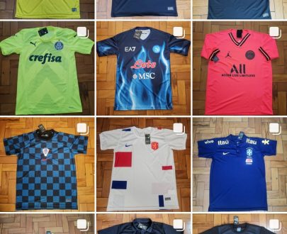 Kit c/5 Camisas de times nacionais 1 linha no atacado