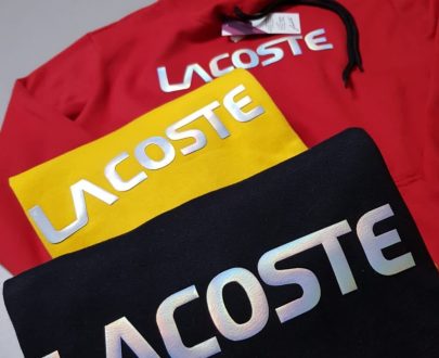 kit com C/05 Blusas Moletom Lacoste Atacado Masculina 3 cabos