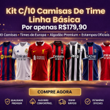 Kit C/10 Camisas De Time No Atacado
