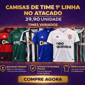 Camisas De Time 1 Linha No Atacado | Qualidade Premium com Preço de Fábrica