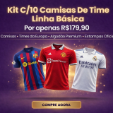 Kit C/10 Camisas De Time Europeus No Atacado